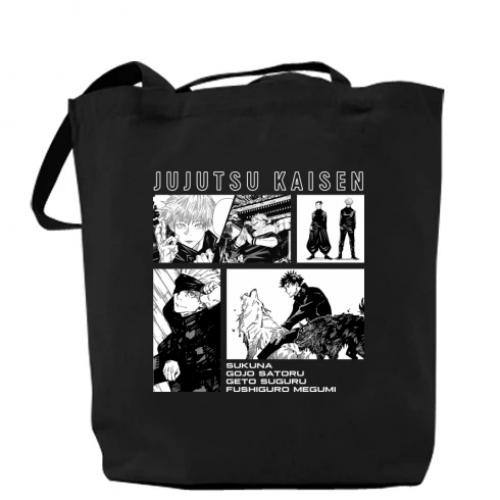 Шоппер Jujutsu Kaisen 37x41 см Черный (14793396-2-188514)