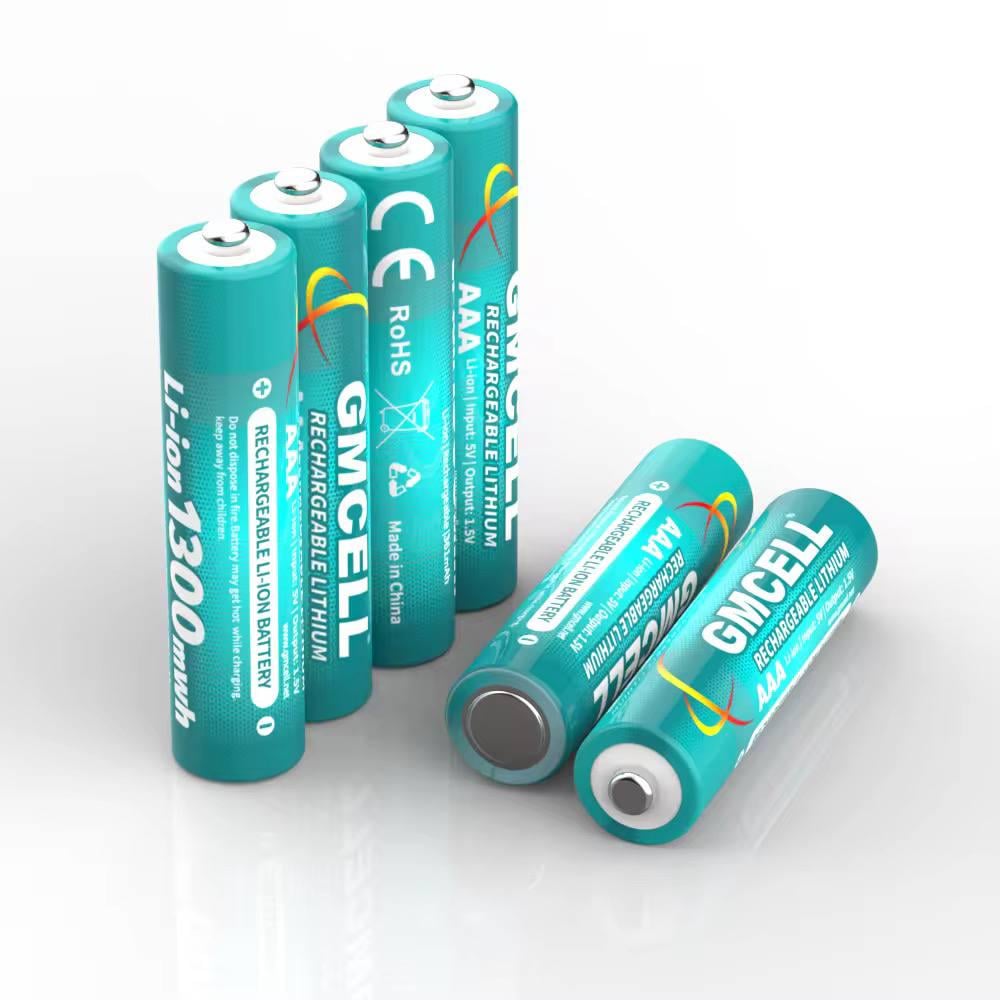 Зарядное устройство для аккумуляторных батареек GMCELL Li-Ion USB комплект 8 ААА 13000 mWh 1,5V (BT03) - фото 4