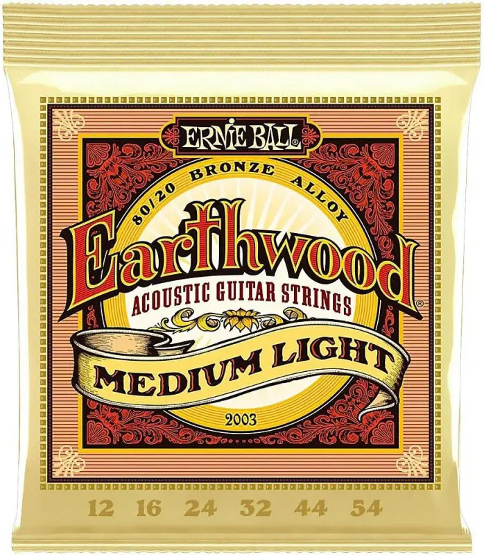 Струны для акустической гитары Ernie Ball 2003 Earthwood 12-54 Бронзий