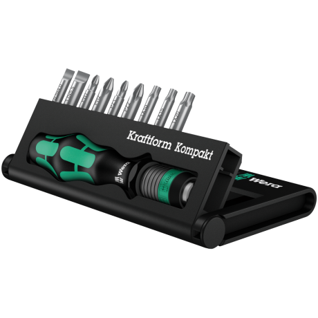 Викрутка з набором біт WERA Kraftform Kompakt 10 KK10 SL/PH/PZ/TX та відкривачка для пляшок (05056653001)