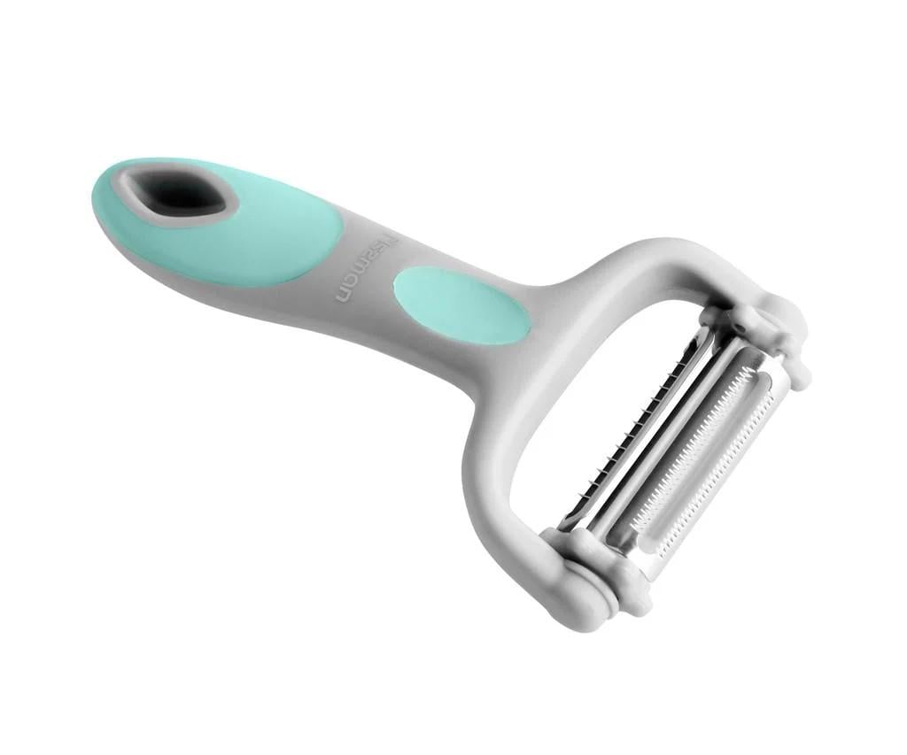 Нож овощной Fissman с 3 разными лезвиями 15x7,5 см из нержавеющей стали (8738)