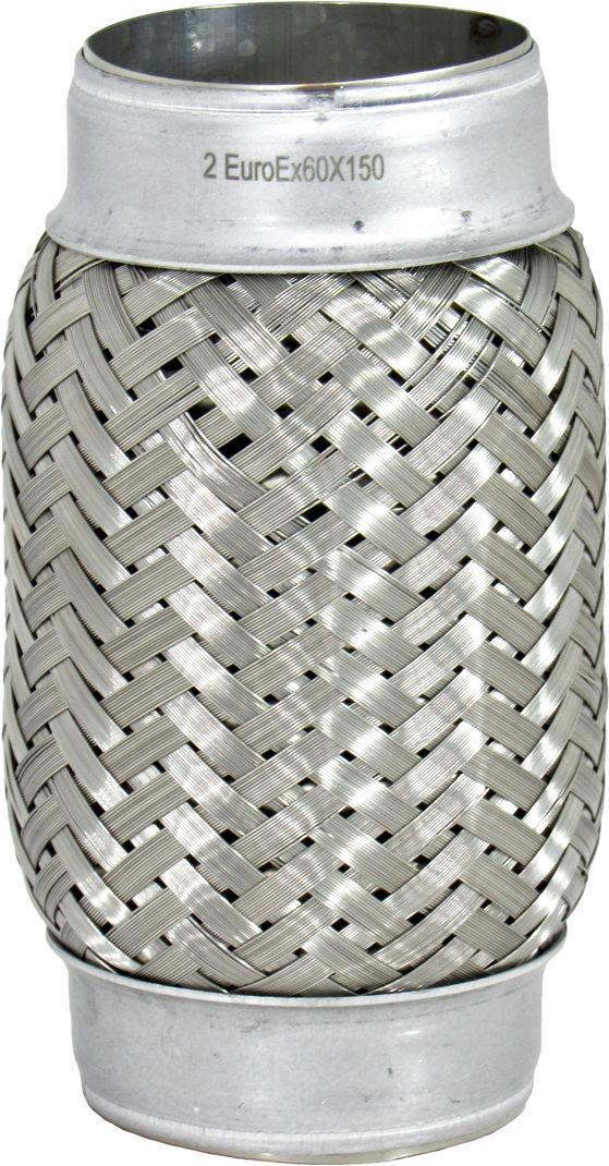 Гофра глушителя EuroEx 2-х шаровая длинный фланец 60х150 мм (60X150)