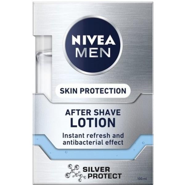 Лосьйон після гоління Nivea Men Срібний захист з іонами срібла і антибактеріальним ефектом 100 мл (539604)