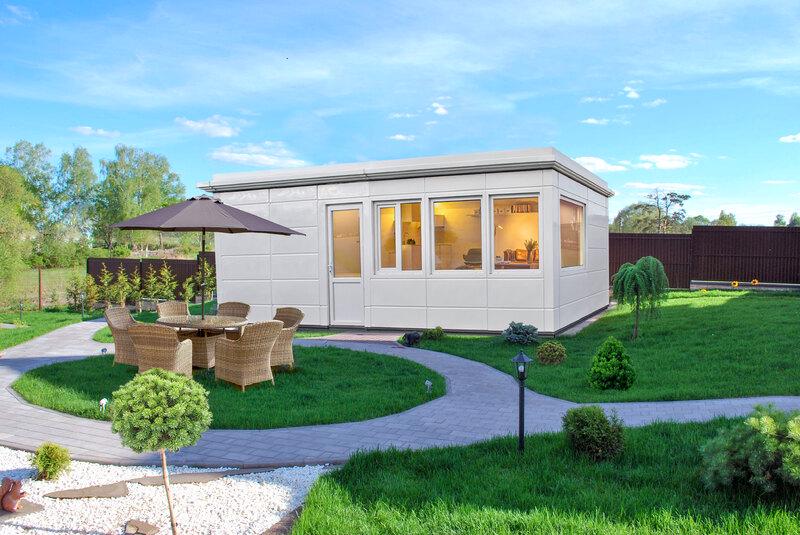 Модульний будинок ЄВРО КАБІНА 277х757 см Білий (13393295) Модульний будинок ЄВРО КАБІНА 277х757 см Білий (13393295)