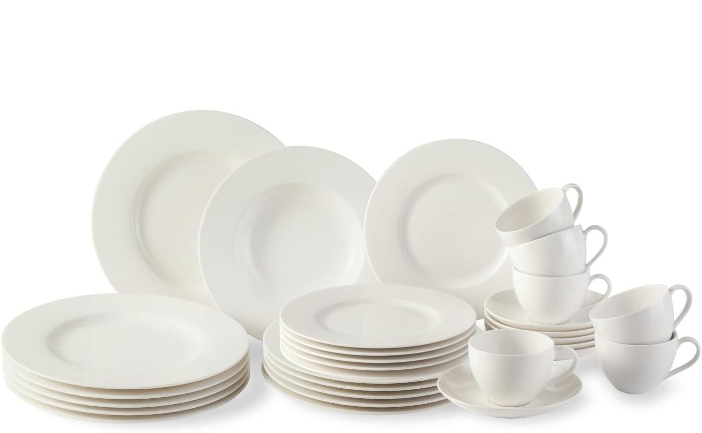 Столовий сервіз Villeroy &amp; Boch Basic White 30 предметів 6 персон (19-5277-8724)