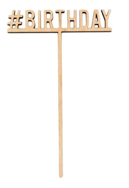 Заготовка для декупажа ROSA TALENT Топер Birthday 7х11,3 см 5 шт.