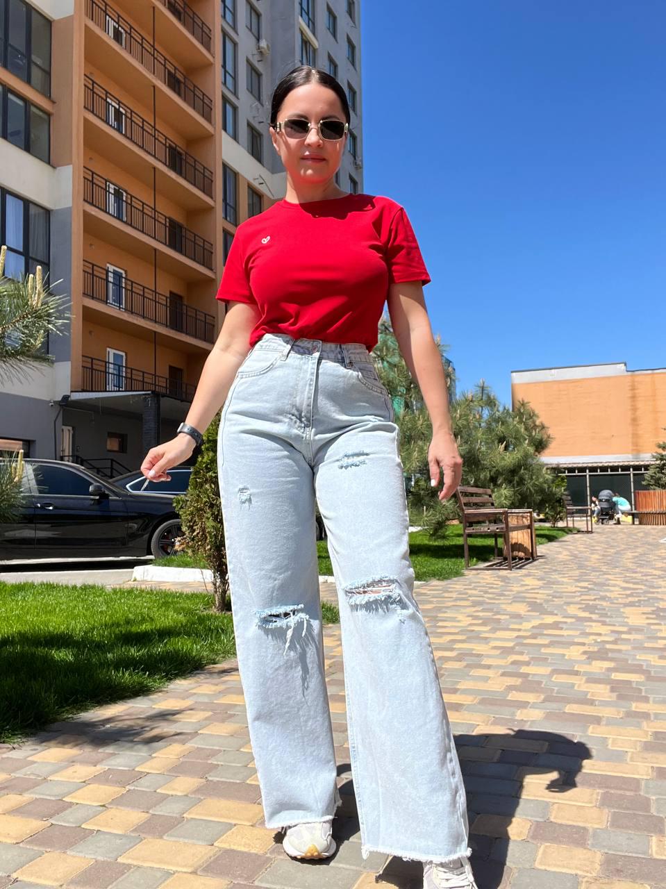 Джинси жіночі ITS Basic 2655 WIDE LEG рвані широкі від стегна р. 42 Блакитний (2612) - фото 8 Джинси жіночі ITS Basic 2655 WIDE LEG рвані широкі від стегна р. 42 Блакитний (2612) - фото 8