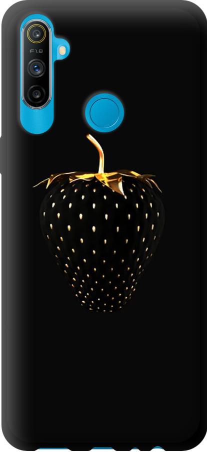 Чехол на Realme C3 Черная клубника (3585b-1889-42517)