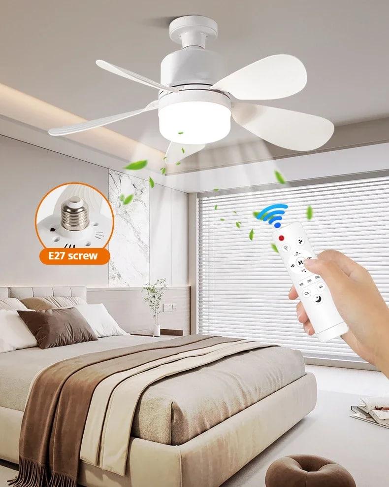 Люстра-вентилятор с пультом E27 24W 5 лопастей светодиодная 42 см Белый (26859458) - фото 16 Люстра-вентилятор с пультом E27 24W 5 лопастей светодиодная 42 см Белый (26859458) - фото 16