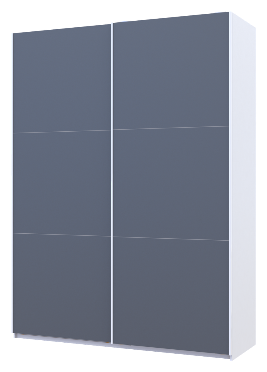 Шафа-купе двохдверна Doros G-Caiser 180х60х240 см Білий/Графіт (DRS-011018)