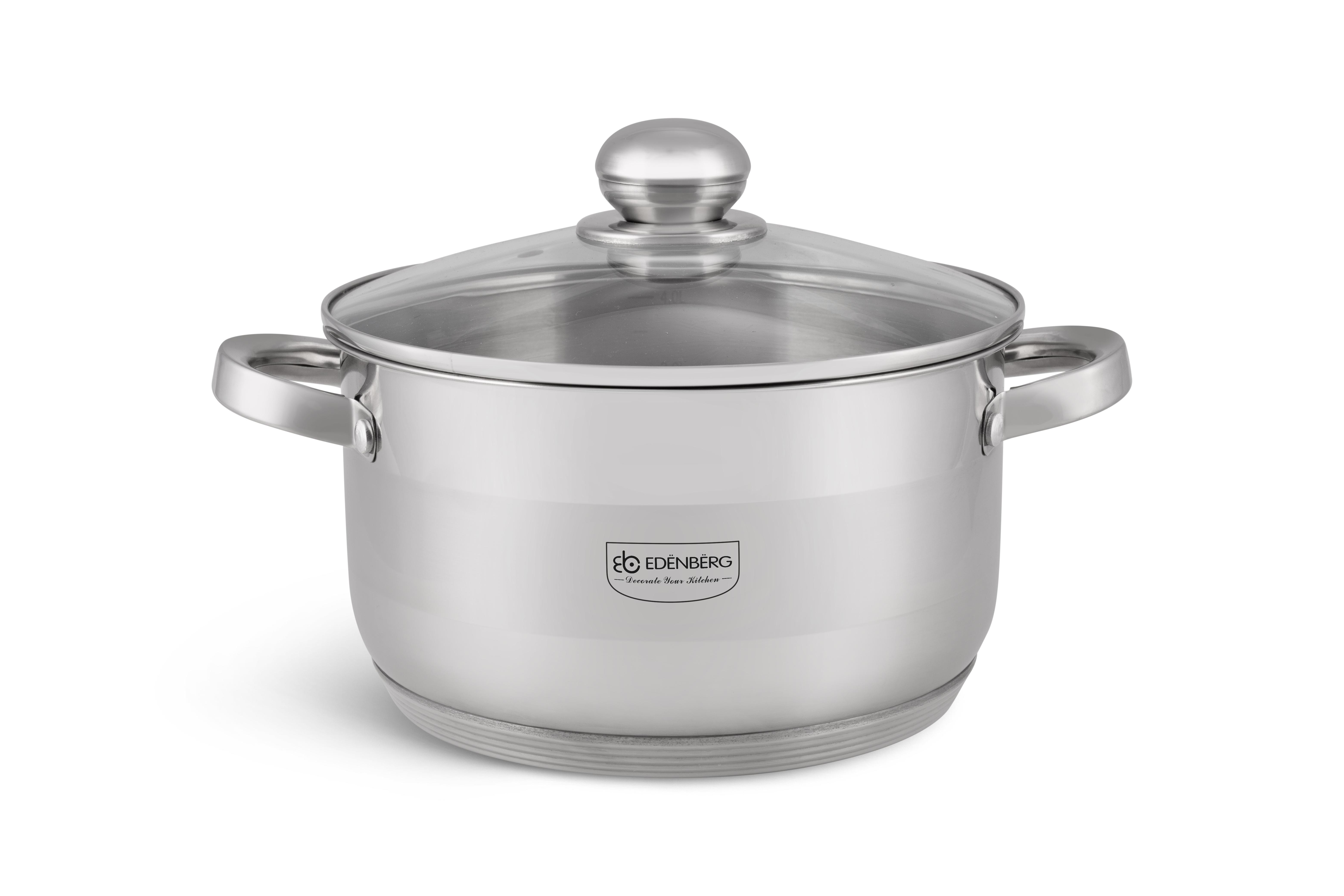Кастрюля Edenberg с крышкой 4,8 л 22 см (EB-3006)