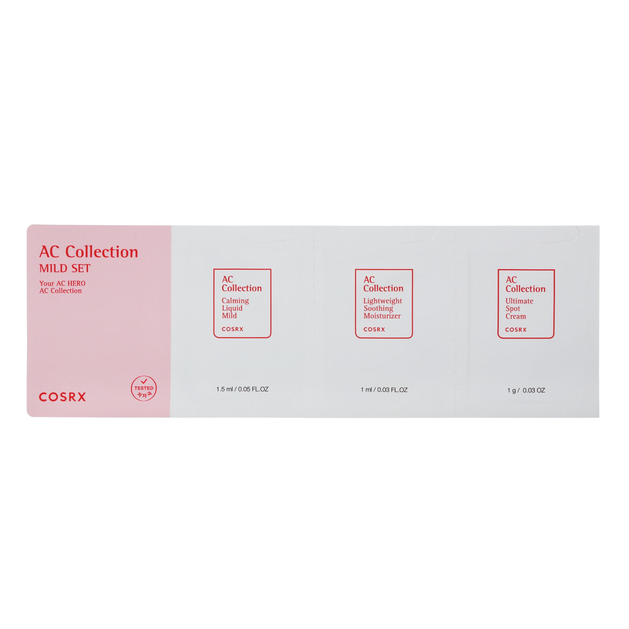 Успокаивающий набор пробников для проблемной кожи COSRX AC Collection Mild Set