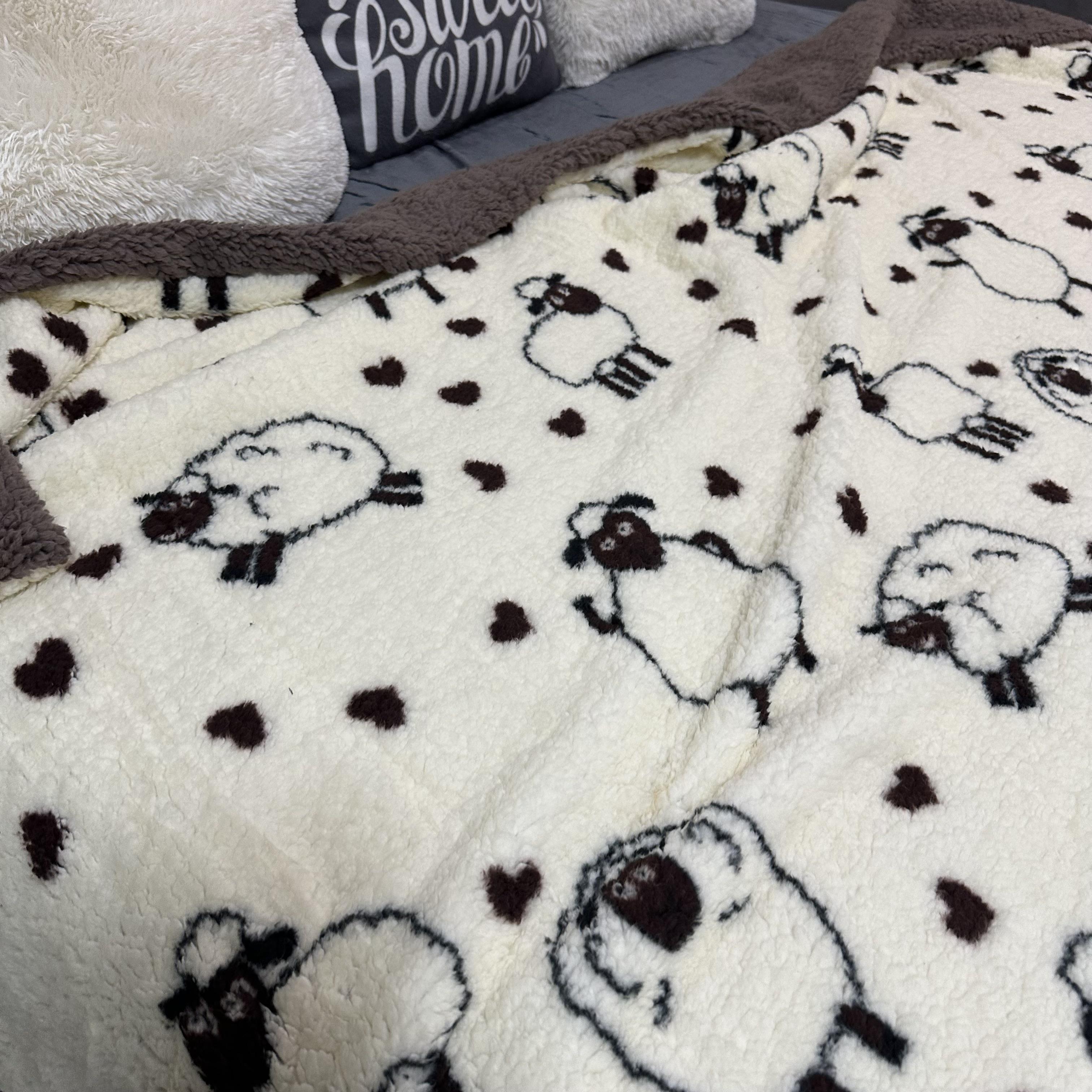 Плед-покрывало двустороннее с рисунком 200х220 см Бежевый (PL-2-2) - фото 7 Плед-покрывало двустороннее с рисунком 200х220 см Бежевый (PL-2-2) - фото 7