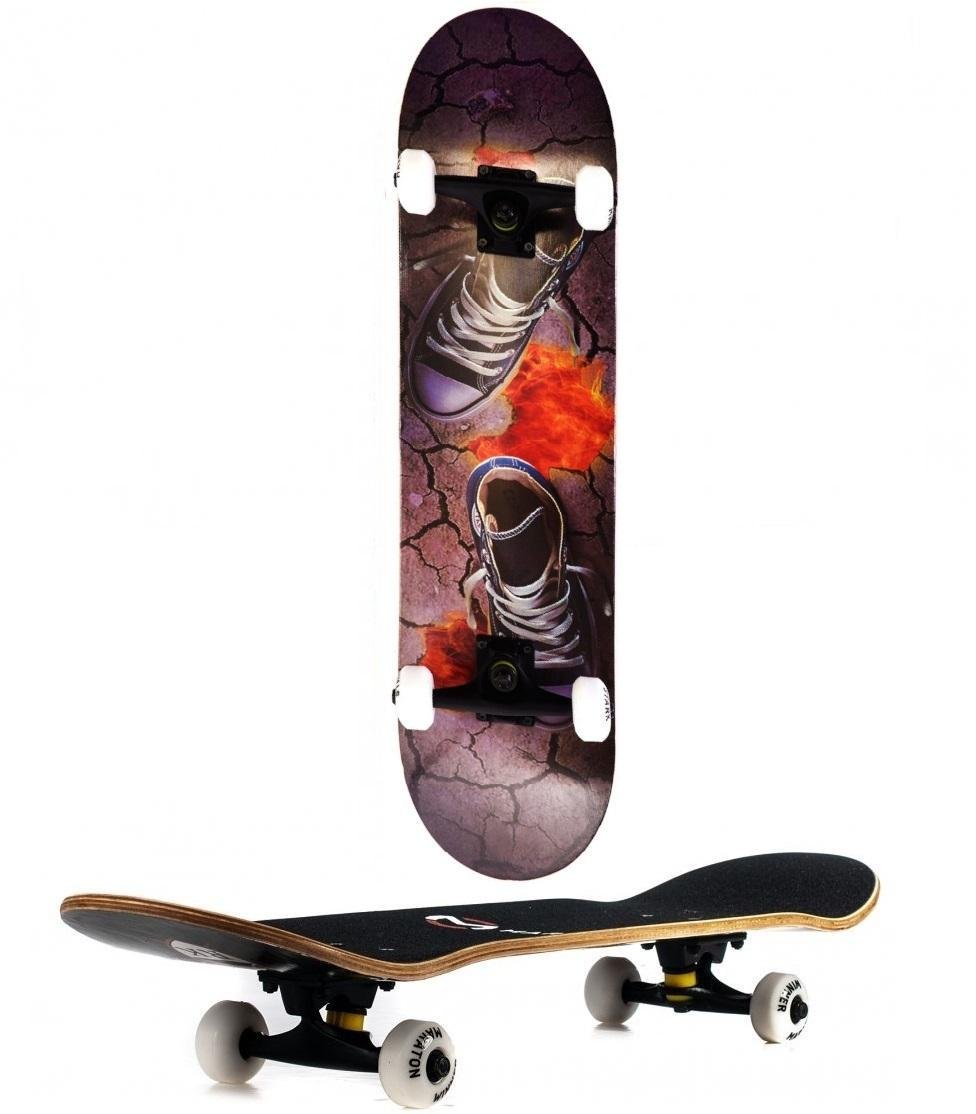 Скейтборд El Primo натуральное дерево Canada трюковой для подростка Pinesky Stark с росписью Конверсы - фото 3 Скейтборд El Primo натуральное дерево Canada трюковой для подростка Pinesky Stark с росписью Конверсы - фото 3