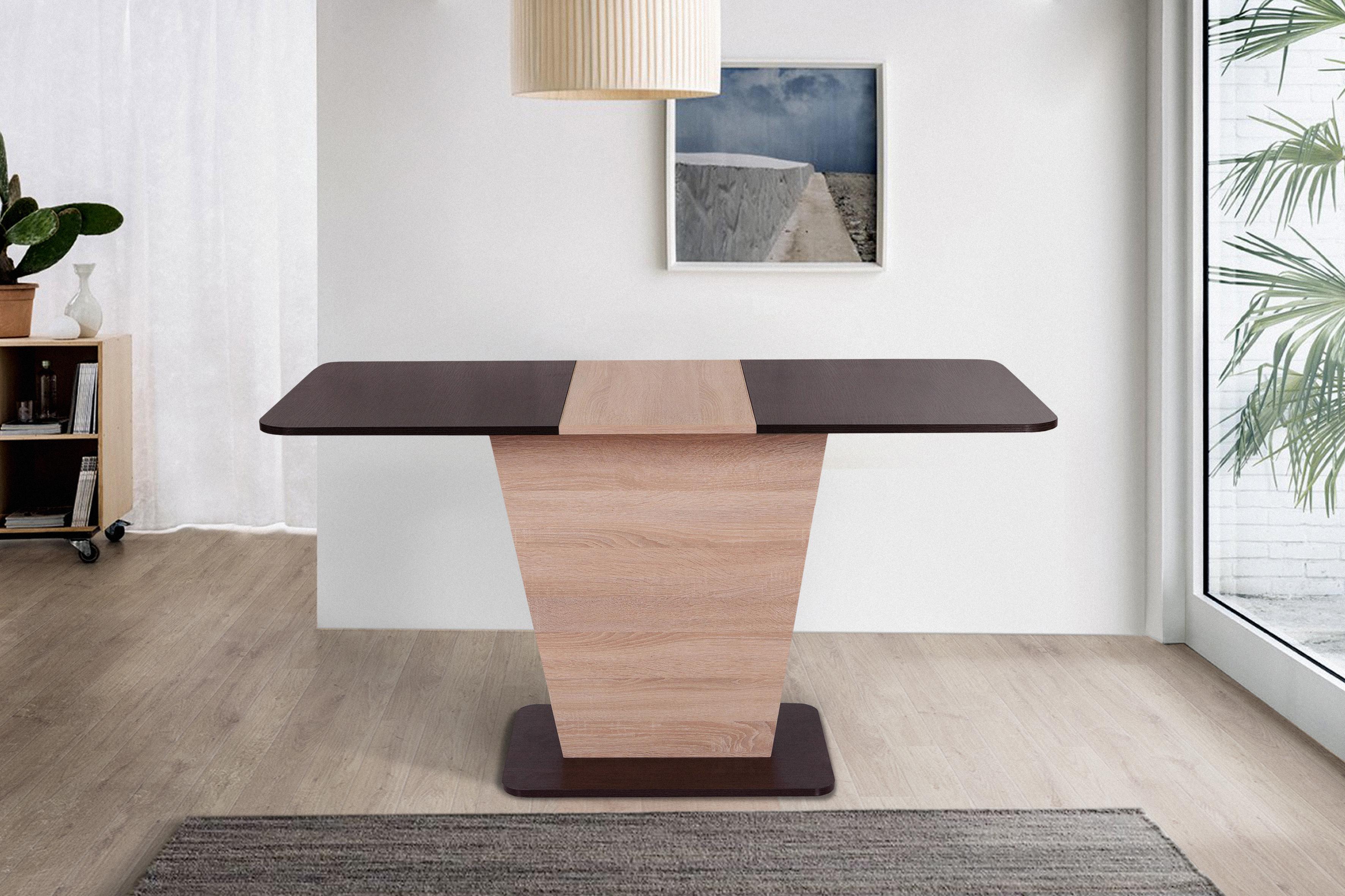 Обеденный стол Флеш Спарк 1100/1450х680х760 мм Венге/Сонома (GAА0051387) - фото 2 Обеденный стол Флеш Спарк 1100/1450х680х760 мм Венге/Сонома (GAА0051387) - фото 2