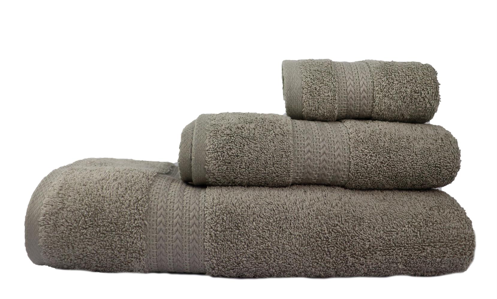 Набір рушників Rainbow Gri 3 шт. 500г/м2 Сірий - фото 5