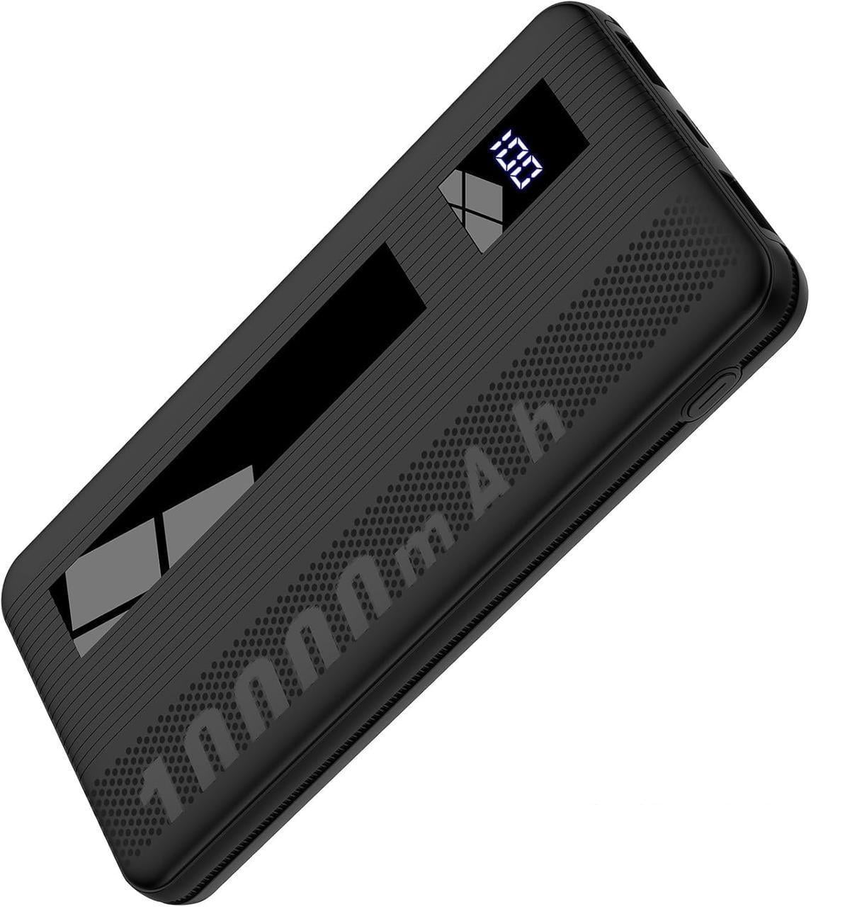 Повербанк компактный Dbasne Q12 10000mAh быстрая зарядка 15W LED-дисплей