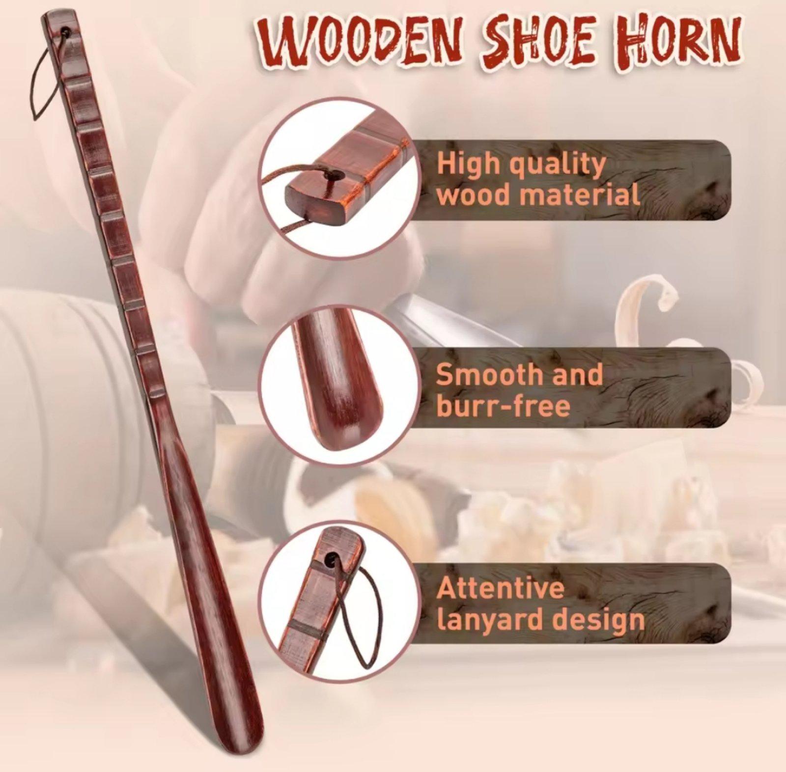 Лопатка деревянная для обуви Темно-коричневая 55 см (55055) - фото 5