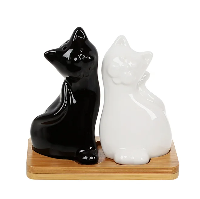 Набір для спецій керамічний Flora Naturel Коти на підставці 31929