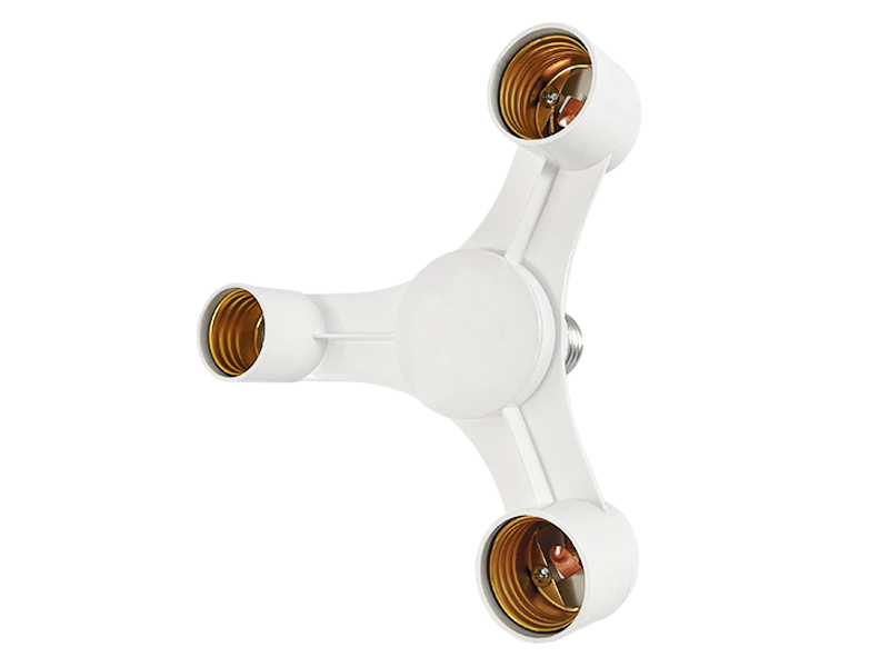 Переходник Lemanso LMA257 с патрона Е27 на 3 патрона Е27 (6976)