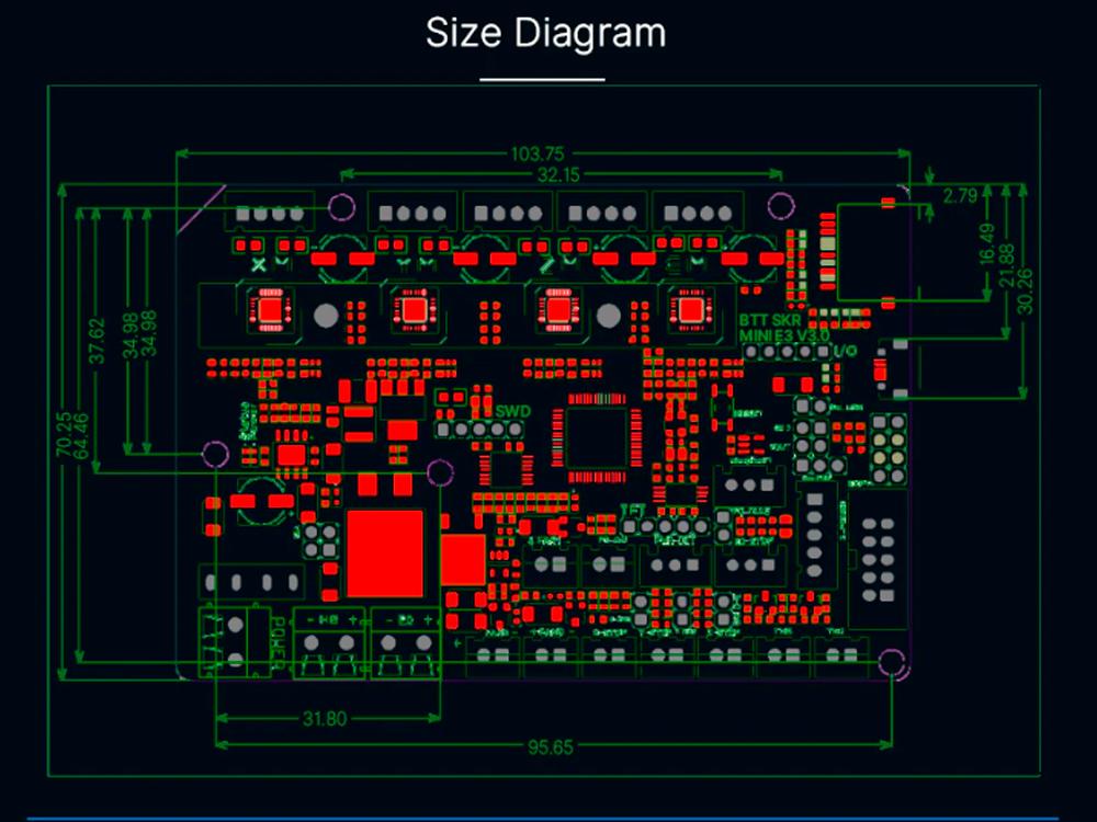 Материнська плата Bigtreetech BTT SKR Mini E3 V3.0 (1011-255-00) - фото 3