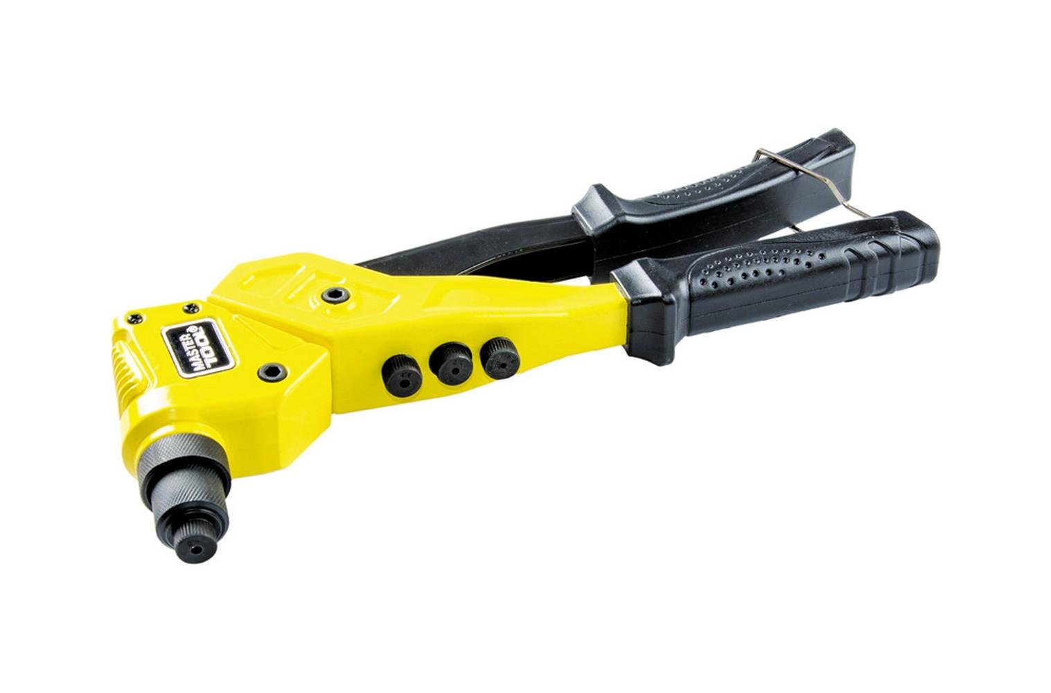 Пістолет для заклепок MasterTool ПРОФІ поворотний 360° CrMo 280 мм Ø 2,4/3,2/4/4,8 мм (21‑0702)