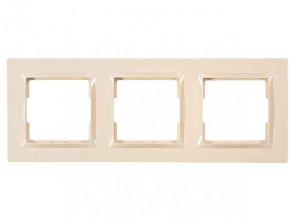 Рамка Luxel 3-я горизонтальная JAZZ 9323 (1017588)