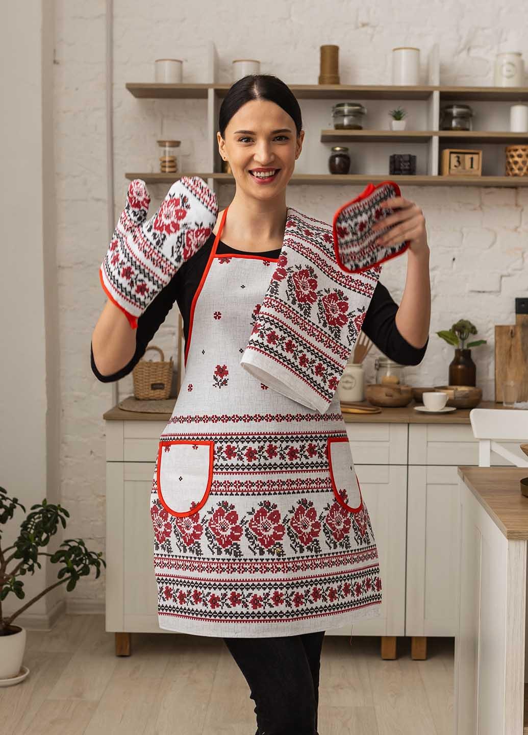 Кухонный набор Орнамент 4 пр. Серый (кнсор) - фото 2 Кухонный набор Орнамент 4 пр. Серый (кнсор) - фото 2