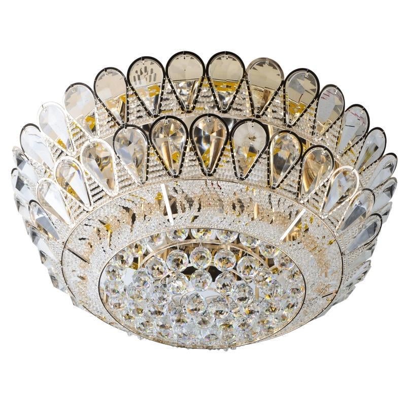 Люстра торт потолочная Brille с подсветкой LED E14 40W Glass BCL-607C/9 22-507
