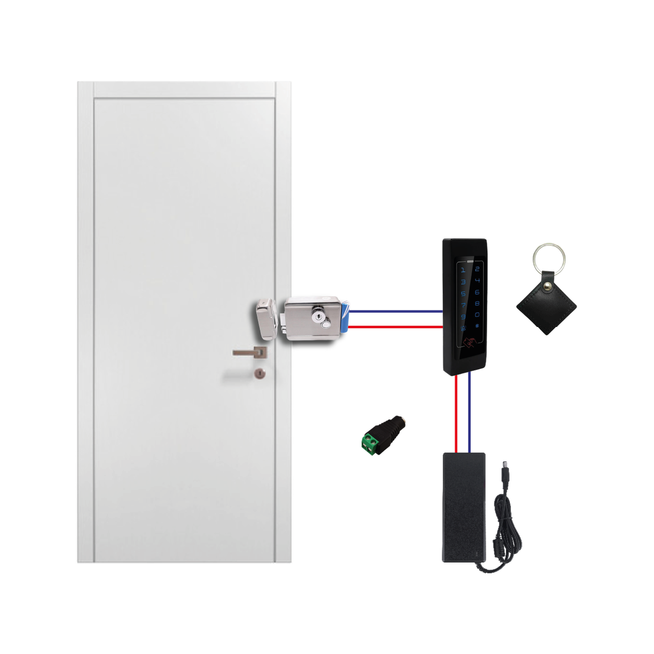 Комплект контроля доступа GreenVision GV-512 с электромеханическим замком Комплект контроля доступа GreenVision GV-512 с электромеханическим замком