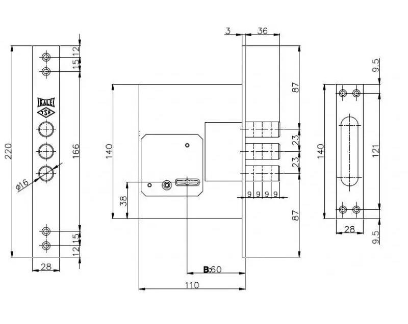 Замок сувальдный 257L бексет с ответной планкой ключ 5 ключей 60 мм 75 мм Хром (1-30186) - фото 2 Замок сувальдный 257L бексет с ответной планкой ключ 5 ключей 60 мм 75 мм Хром (1-30186) - фото 2
