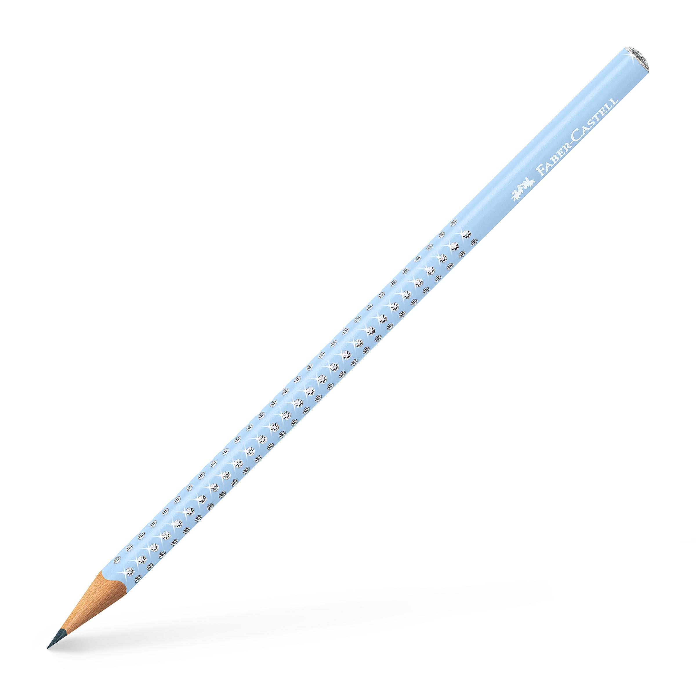 Карандаш чернографитный Faber-Castell GRIP SPARKLE Sky Blue (118251)