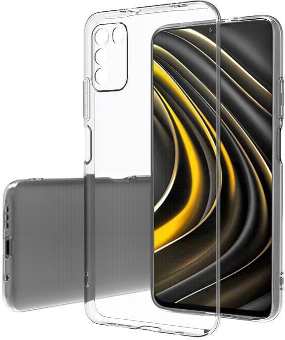 Прозрачный Чехол Xiaomi Poco M3 (ультратонкий силиконовый) (19966)