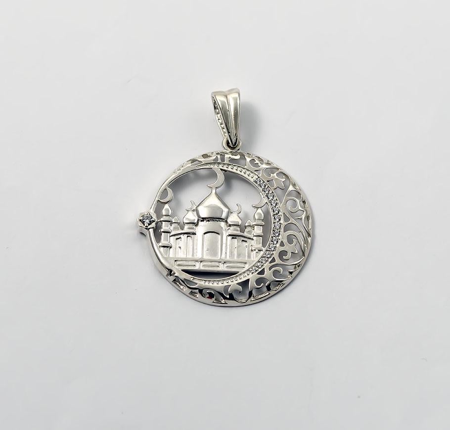 Кулон Maxi Silver 7838 Мусульманский полумесяц (87838)