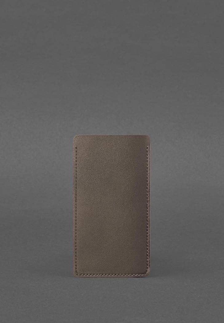 Кожаный чехол для iPhone 13 Темно-бежевый (A-027647) - фото 4 Кожаный чехол для iPhone 13 Темно-бежевый (A-027647) - фото 4