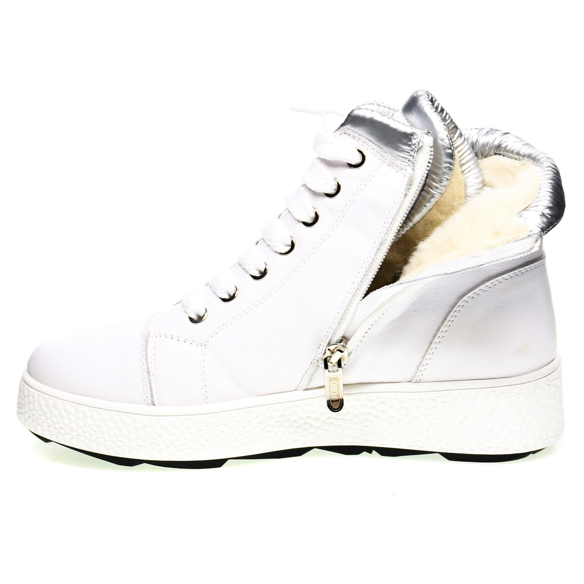 Ботинки зимние женские Palazzo Doro р. 36 Белый/Серебро (013426-36) - фото 6 Ботинки зимние женские Palazzo Doro р. 36 Белый/Серебро (013426-36) - фото 6