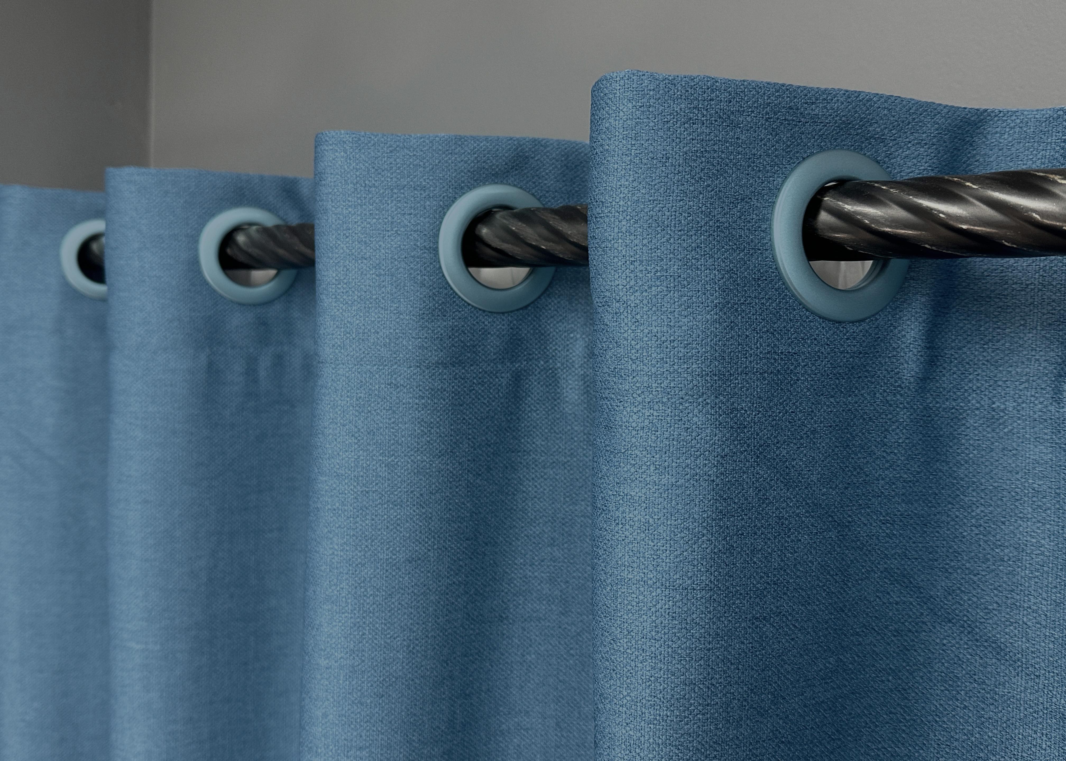 Комплект штор на люверсах VR-Textil Шенил однотонный № 1696ш 150х250 см 2 шт. Синий (37-0235) - фото 6 Комплект штор на люверсах VR-Textil Шенил однотонный № 1696ш 150х250 см 2 шт. Синий (37-0235) - фото 6