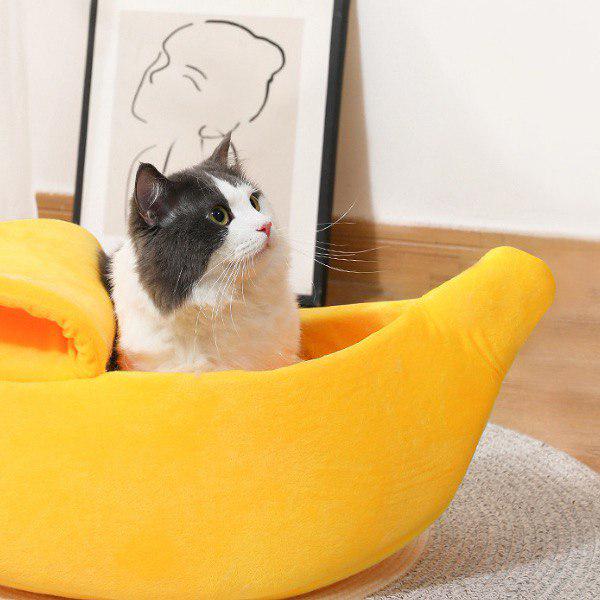 Лежанка-домик для животных M00094-2 Банан 65х25х18 см (M00094-2) - фото 4 Лежанка-домик для животных M00094-2 Банан 65х25х18 см (M00094-2) - фото 4