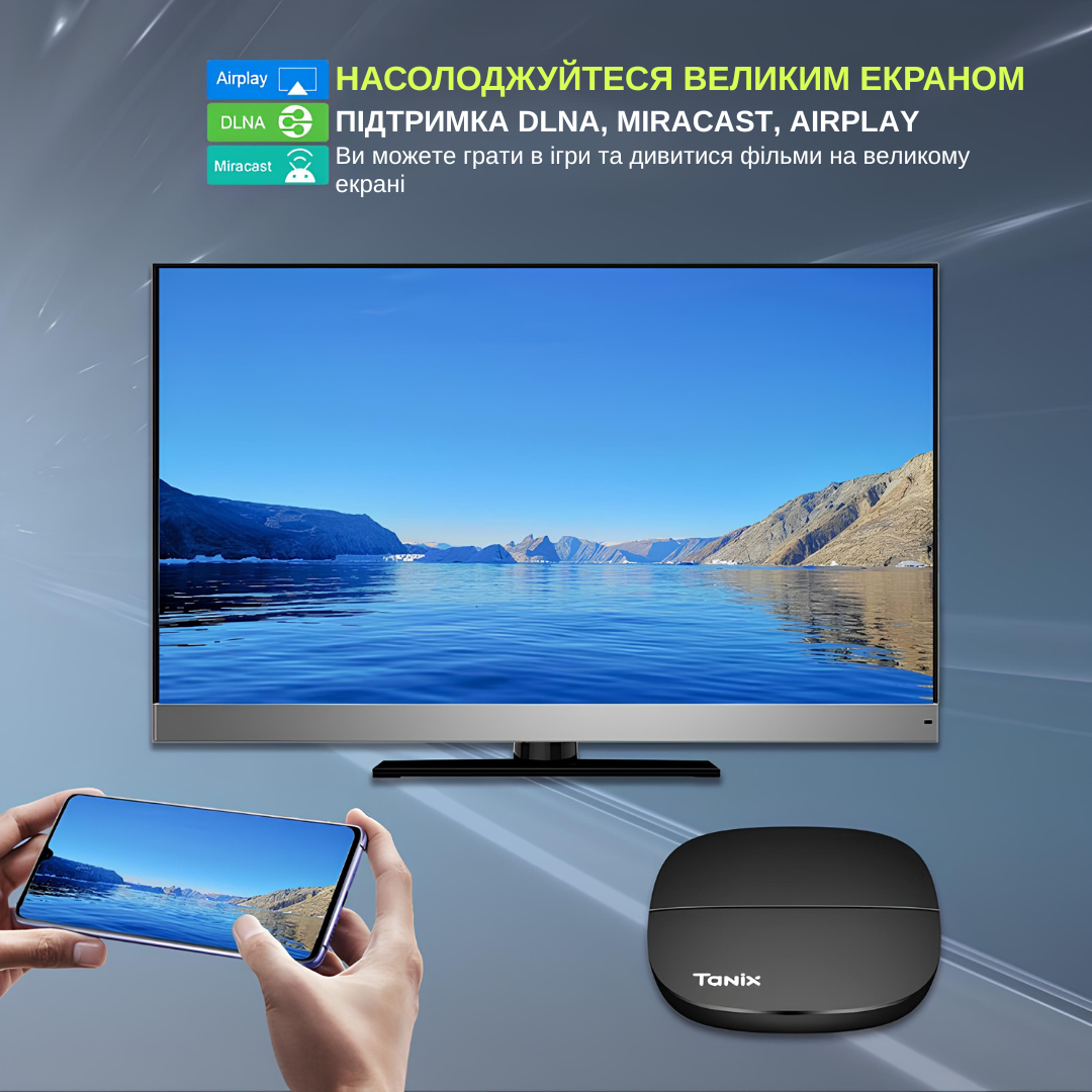 Смарт ТВ-приставка Tanix A3 2/16GB Android 10 Чорний (TBA30216B 3602) - фото 12