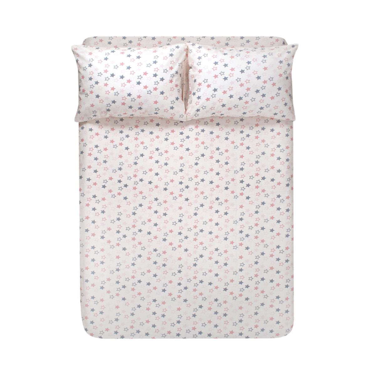 Простыня с наволочками Iris Home Riva ранфорс 220х240+50х70 см (svt-2000022311212)