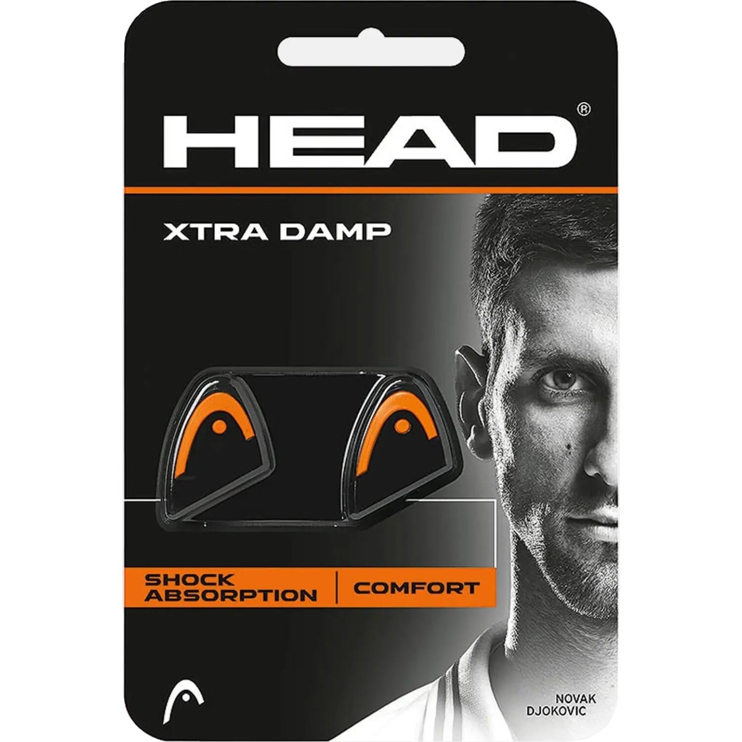 Вибротушители для ракеток Head XTRA DAMP 2 шт. Оранжево-черный (285-511 orange)