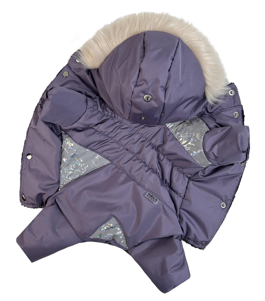 Комбінезон зимовий для собак дівчат Dogs Bomba р. 3 Фіолетовий - фото 2