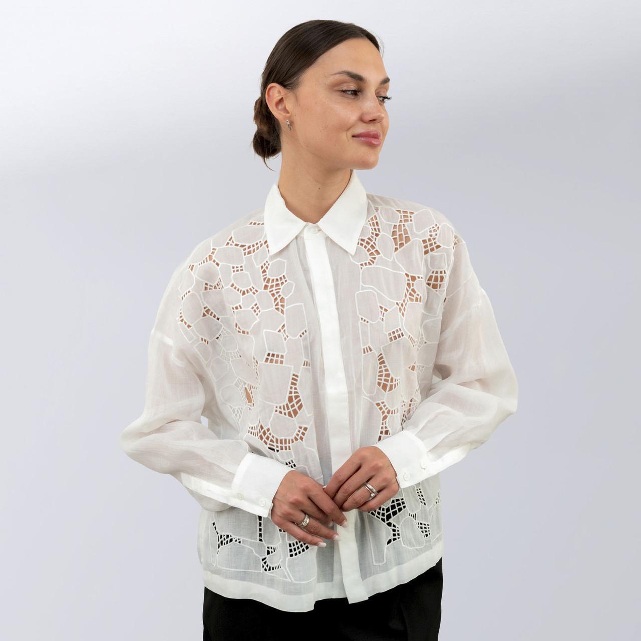 Блуза жіноча повсякденна Max Mara M Білий (2589902335) - фото 3 Блуза жіноча повсякденна Max Mara M Білий (2589902335) - фото 3