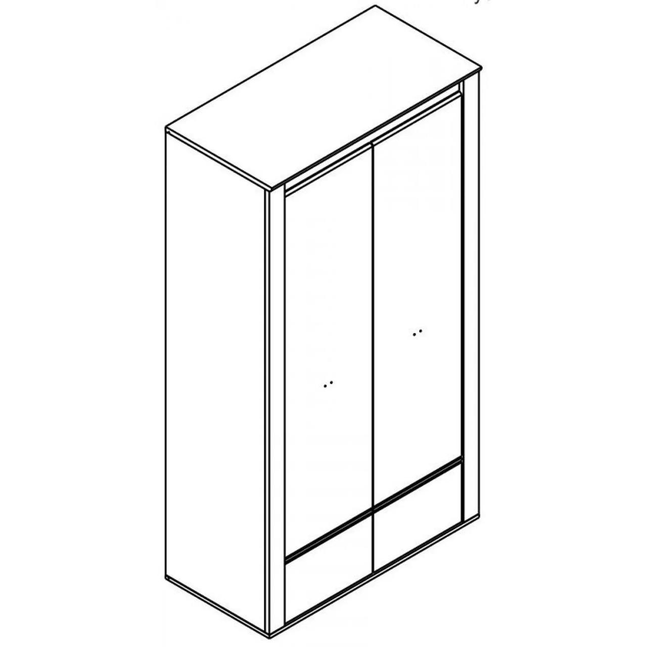 Шкаф Гербор Селена SZF2D Ясень снежный (GRB-1428) - фото 3 Шкаф Гербор Селена SZF2D Ясень снежный (GRB-1428) - фото 3