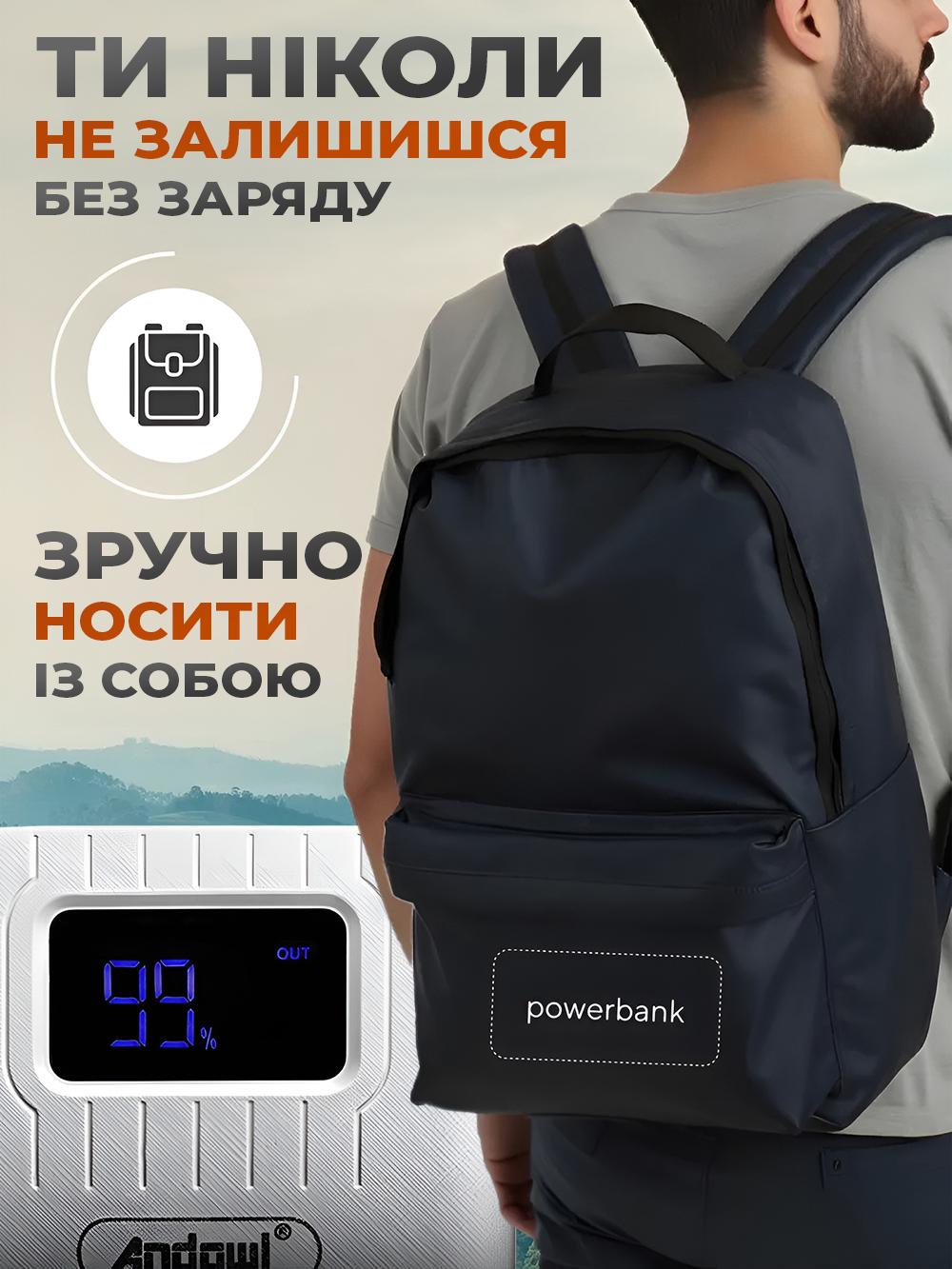 Павербанк Andowl Q-CD701 с быстрой зарядкой (446562e4) - фото 8 Павербанк Andowl Q-CD701 с быстрой зарядкой (446562e4) - фото 8