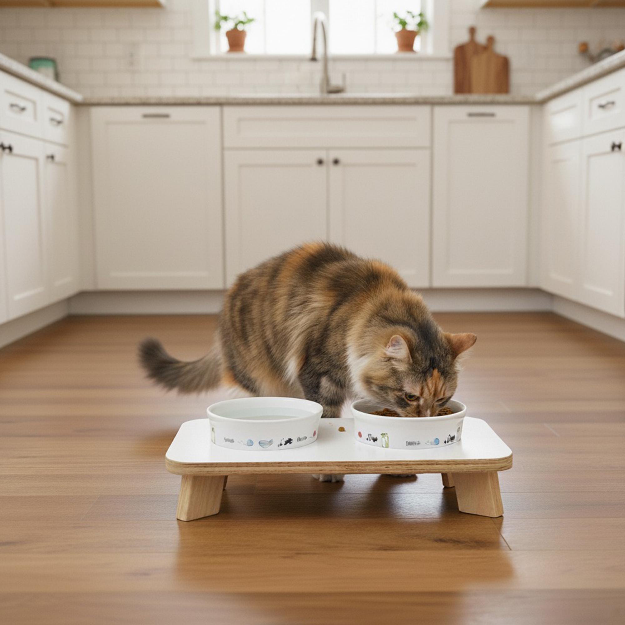 Подставка под мисочки Trixie для собак и кошек с мисками 2х200 мл - фото 3 Подставка под мисочки Trixie для собак и кошек с мисками 2х200 мл - фото 3