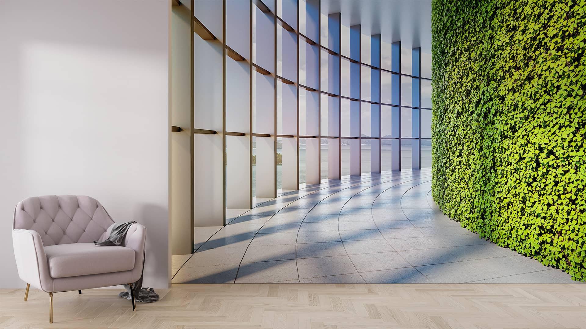 Фотообои флизелиновые Styleo Print-walls Зеленая структура 0652 300х200 см (Pw-0652)