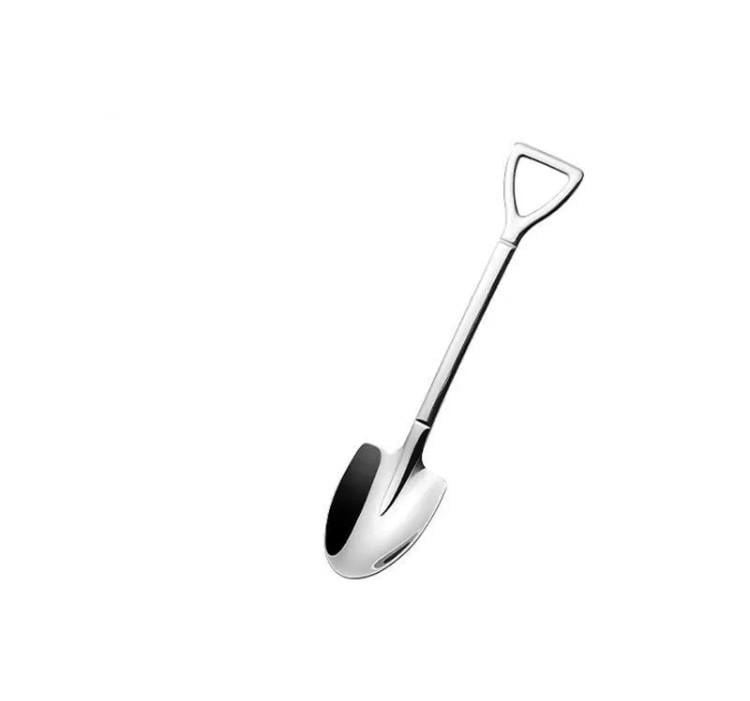 Ложка чайная в виде лопаты штыковой нержавеющая сталь (1765479210)