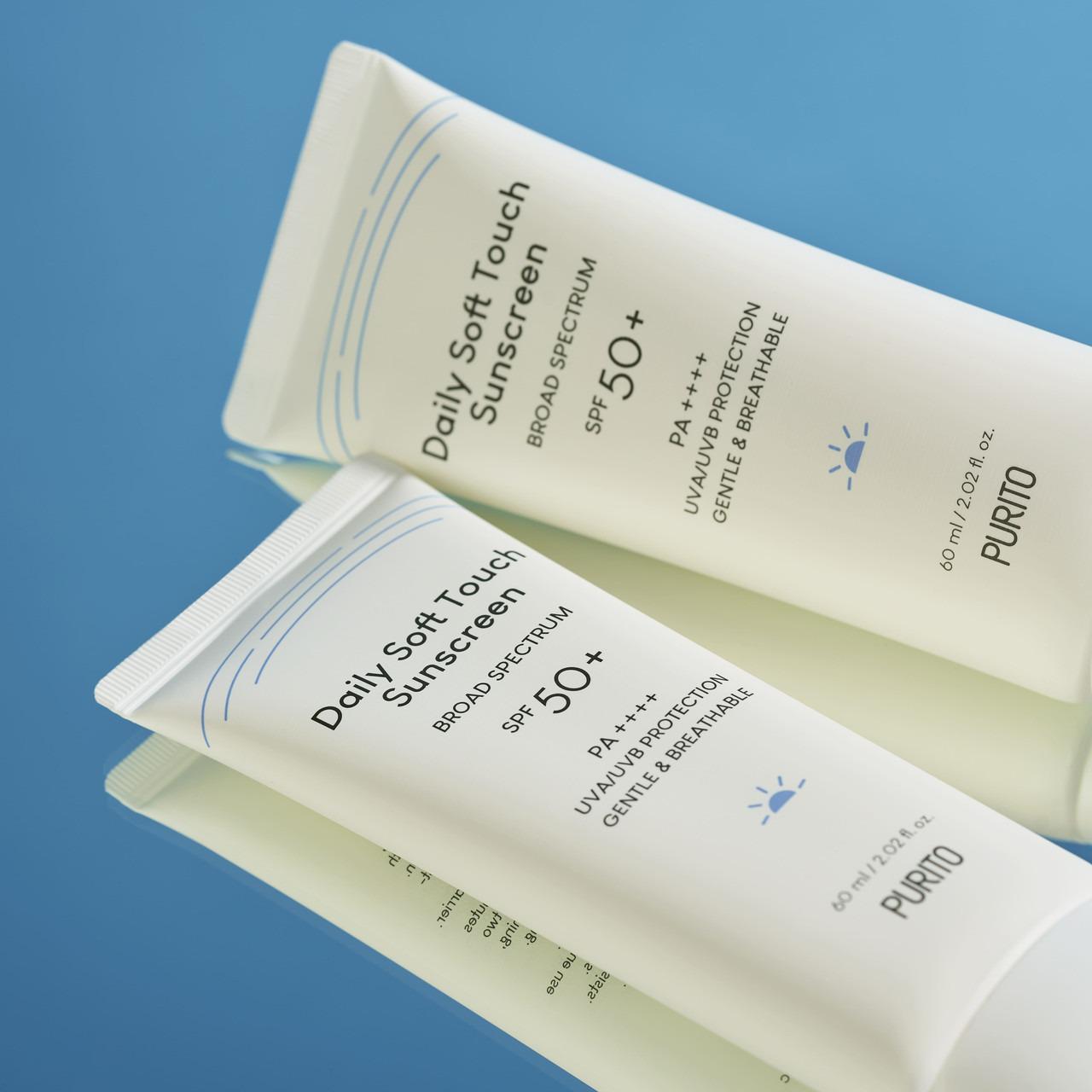 Крем солнцезащитный PURITO Daily Soft Touch Sunscreen SPF 50 PA++++ 60 мл (10945713) - фото 2