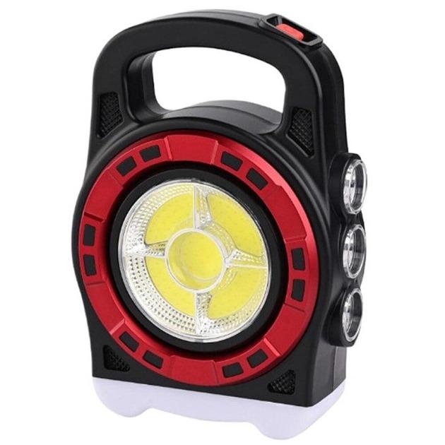 Фонарь кемпинговый ручной Hurry Bolt HB 6678 с солнечной батареей Black/Red